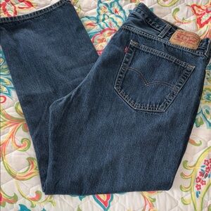 Levi's 559 Red Tag Men's Dark Blue Rinsed Straight Jeans